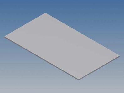 TEKO - TKAPP12.1 - Aluminiumplatte für 10002 / MC 12 - SILBER - 77 x 42,5 x 1 mm