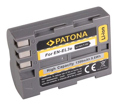 Patona - Ersatzakku - Nikon EN-EL3e / D700 / D50 - 7,4 Volt 1300mAh Li-Ion