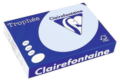 Clairefontaine Trophee Papier 2637C Hellblau 160g/ m² DIN-A3 - 250 Blatt