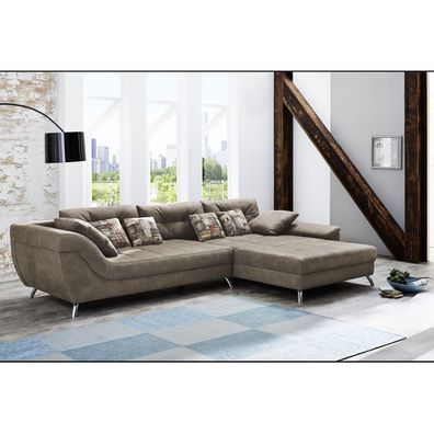 Couchgarnitur Couch Sofa Wohnzimmercouch ca. 358 x 219 cm SAN Francisco Microf...