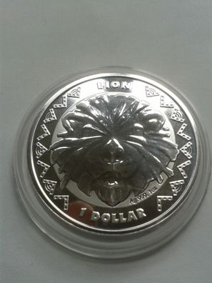 1$ 2022 Sierra Leone Lion Löwe 1 Unze 31,1g 999er Silber 1 Dollar 2022 Sierra Leone
