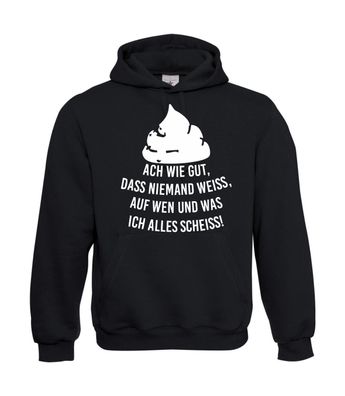 Statement mit Spruch - ACH wie gut, DASS niemand weiß l bis 5XL I Herren Hoodie