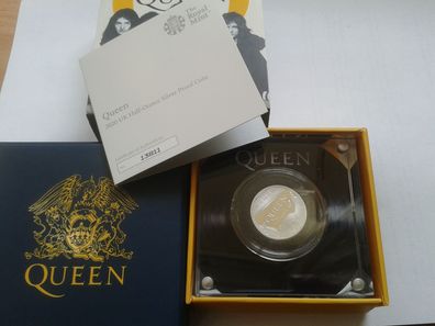 1£ 2020 PP 1 Pfund 2020 PP Grossbritannien music legends Queen 1/2 Unze Silber PP