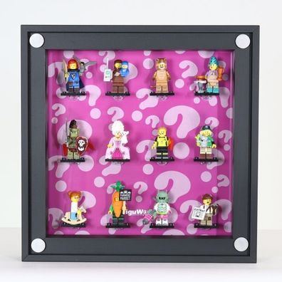 Click Vitrine PLUS für Lego® Sammelserie Serie 24 (71037) 30cmx30cmx6cm
