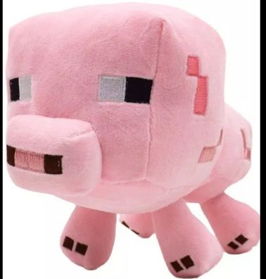 Minecraft Schwein Pig Plüsch Figur Stofftier Kuscheltier 17 cm