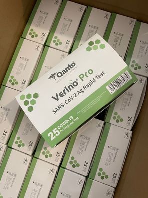 25 x Verino Pro SARS-CoV-2 Antigen Rapid Test 25pcs in box