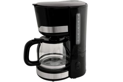 Kaffeemaschine Deski Edelstahl-schwarz 1,5 Ltr. 1000 Watt