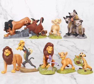 9 Teiliges Figuren Set König der Löwen Lion King Simba Timon Pumba
