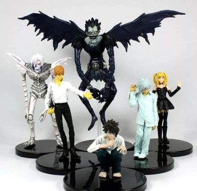 Death Note 6 Teiliges Figuren Set L Kira Misa Ryuk Anime Manga