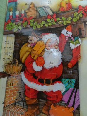 bsb Obpacher Weihnachtsgrußkarten-Sets & Umschlag Adventskalender Weihnachtsmann