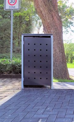 1 Mülltonnenbox Modell No.2 Anthrazitgrau für 240 Liter Mülltonnen