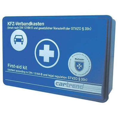 Cartrend Verbandskasten Classic blau, KFZ-VERBANDKASTEN 1xStück