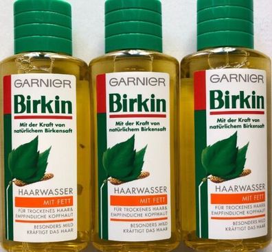Garnier Birkin Haarwasser mit Fett - mit Birkensaft, besonders mild - 3 x 250 ml