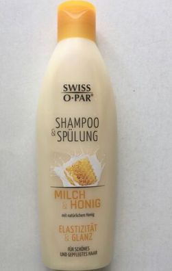Swiss O•Par Shampoo & Spülung - Milch&Honig - Elastizität&Glanz - 250 ml