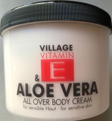 Village Vitamin E Aloe Vera 500 ml Bodycream Körperlotion