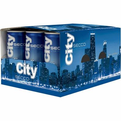 City Secco Perlwein 10.% Vol. 200 ml Dose, 12er Pack (12x0,2 L) Einwegpfand