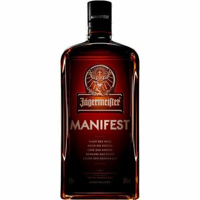 Jägermeister Manifest 38% vol. Premium Kräuterlikör 1x0.500 L Flasche