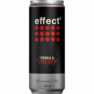 effect Vodka & Energy 10%vol 0,33L Dose, 12er Pack ( 12x0,33L ) EINWEG Pfand