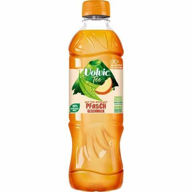 6 Flaschen Volvic Tee Pfirsich inc. 1,50€ EINWEG a 0,75 L