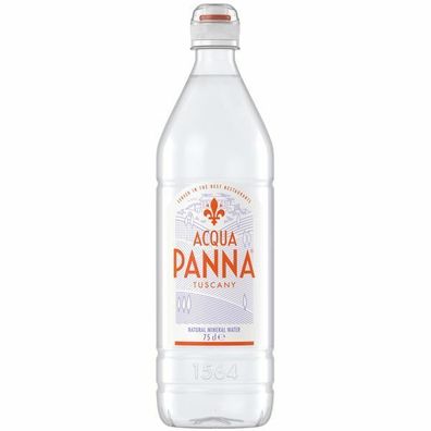 Acqua Panna Mineralwasser 750 ml Flasche, 6er Pack (6x0,75 L) Einweg-Pfand