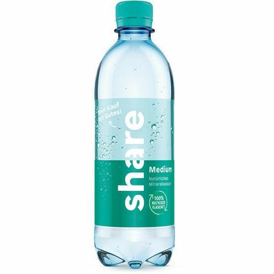 share Mineralwasser medium 18x0.50 L Flasche Einweg-Pfand