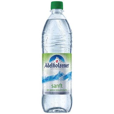 Adelholzener Mineralwasser Sanft wenig Kohlensäure (12 x 1 l) Mehrweg Pfand