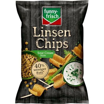 funny-frisch Linsen Chips Sour Cream 12x90 g Beutel