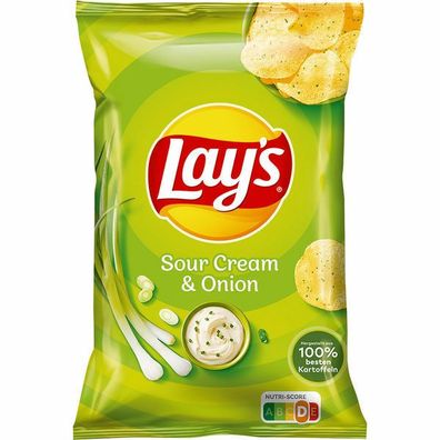 Lay's Sour Cream & Onion 9x150 g Beutel