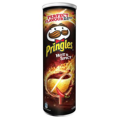 Pringles Hot & Spicy Chips 19x200 g Dose