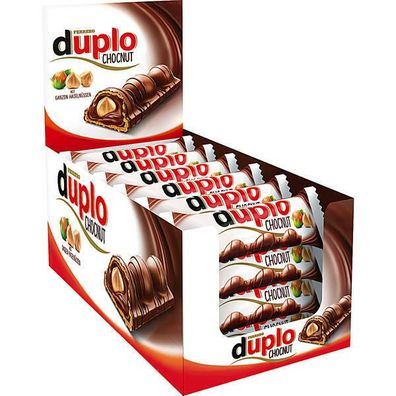 Ferrero Duplo Chocnut Milchschokolade mit Waffel Haselnuss 24x26 g Rg.