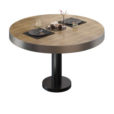 BML | Bistro Loungetisch | Ø: 70 x 41 cm | Eiche / Schwarz | Bistro Loungetisch Gas