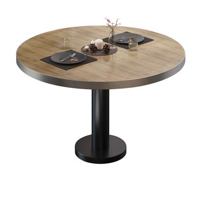 BML | Bistro Loungetisch | Ø: 70 x 38,5 cm | Eiche / Schwarz | Bistro Loungetisch G