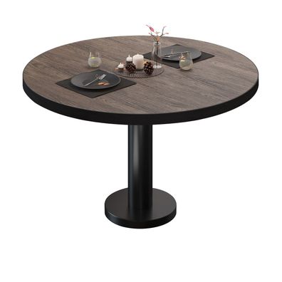 BML | Bistro Loungetisch | Ø: 80 x 38,5 cm | Light Wenge / Schwarz | Bistro Lounget