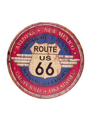 Blechschild Wandschild Route 66 Magnettafel Arizona Amerika USA 60cm Nostalgie