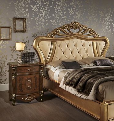 Doppelbett Schlafzimmer Möbel Design Italien Mobilificio Chesterfield Betten Neu
