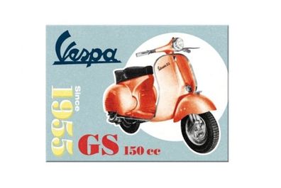 Magnet "Vespa 150 GS" 6 x 8cm - Kühlschrank Piaggio Service Servizio Grand Sport