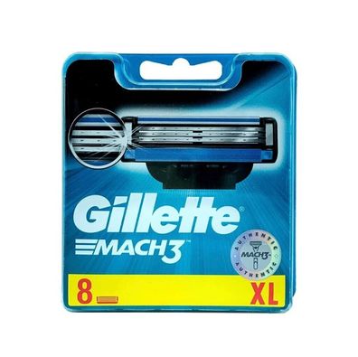 8 Gillette MACH3 Rasierklingen Original / Nicht In OVP/ Lieferung Im Blister