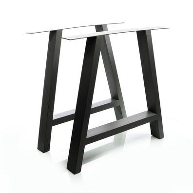 Tischkufen 2x Tischgestell schwarz A-Form 70x72cm Tischbeine Möbelkufen Tischfuß