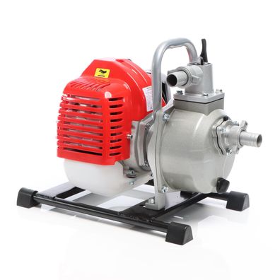 XPOtool Benzin Wasserpumpe 1,25kW 25,4mm 8.000l/ h 30m Gartenpumpe 2-Takt-Motor