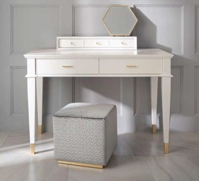 Schminktisch Konsolentisch Konsole Tisch Luxus Holz Schlafzimmer Weiß Modern