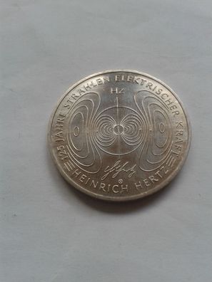 10 euro 2013 Deutschland Heinrich Hertz elektrische Kraft bankfrisch