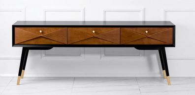 Konsolentisch Tisch Konsole Kommode Sideboard Holz Modern Luxus Braun Design Neu