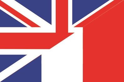 Aufkleber Fahne Flagge Grossbritannien-Frankreich verschiedene Größen