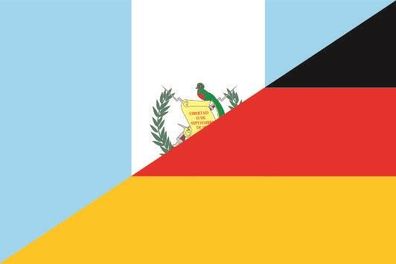 Aufkleber Fahne Flagge Guatemala-Deutschland verschiedene Größen