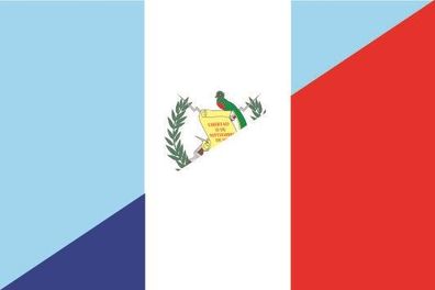 Aufkleber Fahne Flagge Guatemala-Frankreich verschiedene Größen