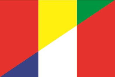 Aufkleber Fahne Flagge Guinea-Frankreich verschiedene Größen