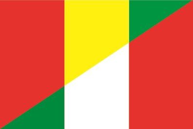 Aufkleber Fahne Flagge Guinea-Italien verschiedene Größen