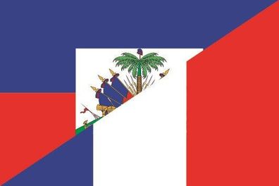 Aufkleber Fahne Flagge Haiti-Frankreich verschiedene Größen