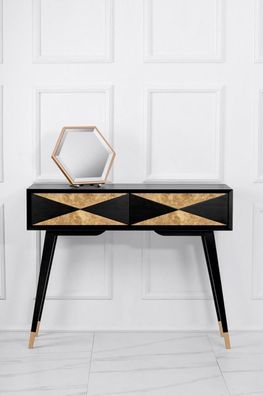 Konsolentisch Tisch Konsole Kommode Abstelltisch Holz Modern Luxus Gold Design