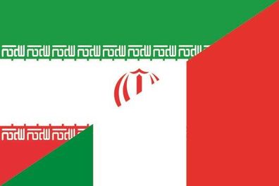 Aufkleber Fahne Flagge Iran-Italien verschiedene Größen